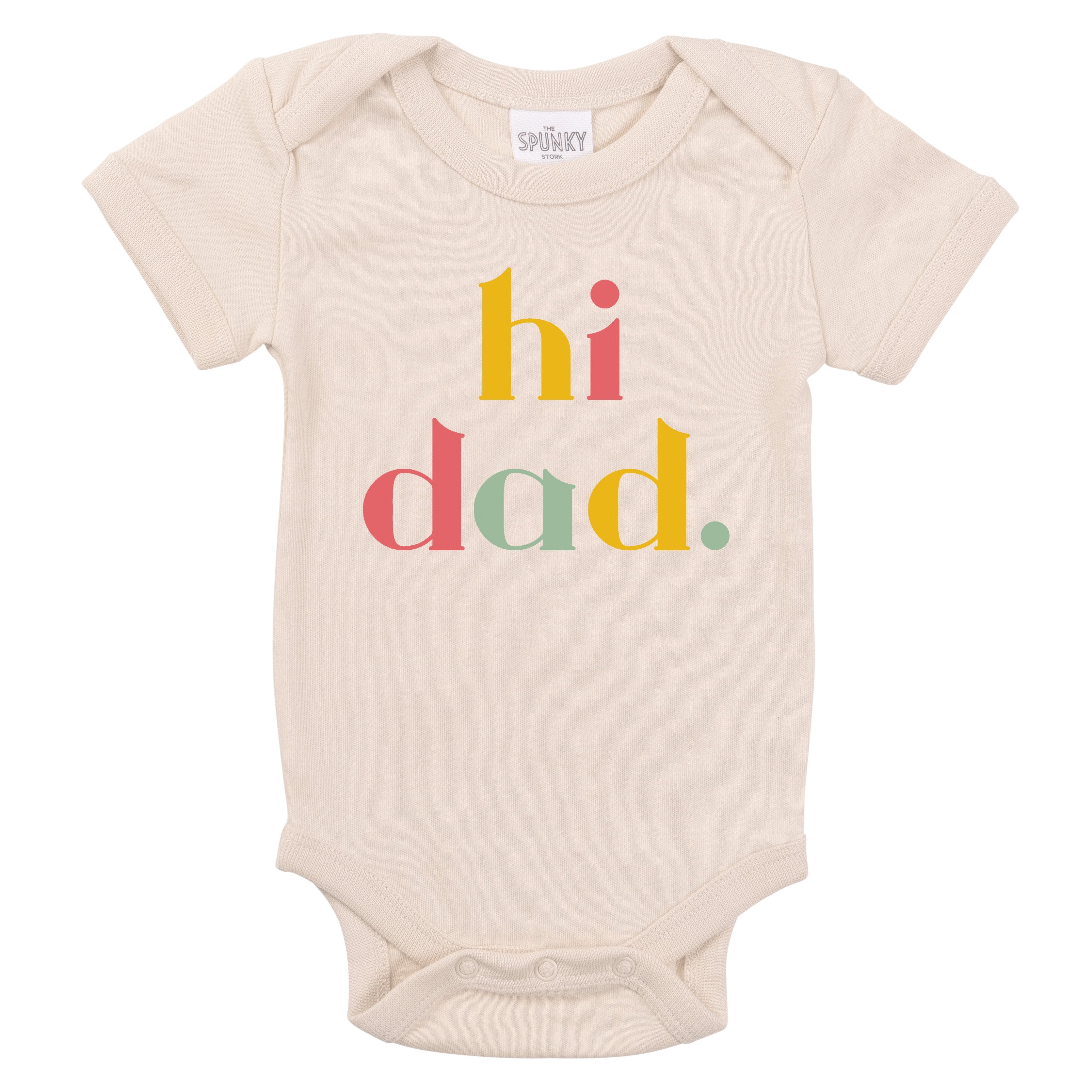 Hi Dad Pregnancy Announcement Onesie The Spunky Stork