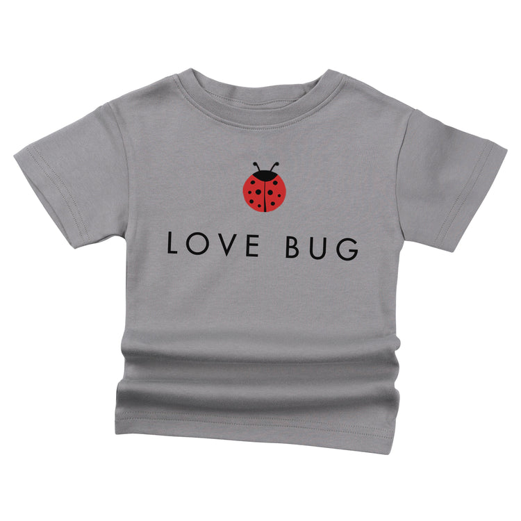 love bug ladybug organic cotton baby girl onesie toddler graphic tee shirt