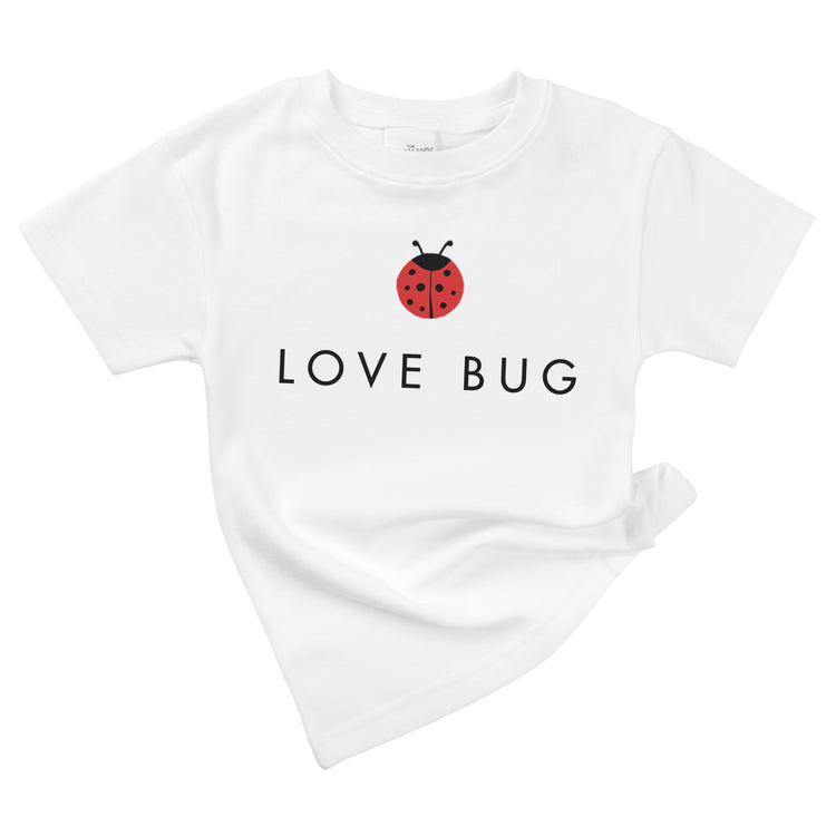 love bug ladybug organic cotton baby girl onesie toddler graphic tee shirt