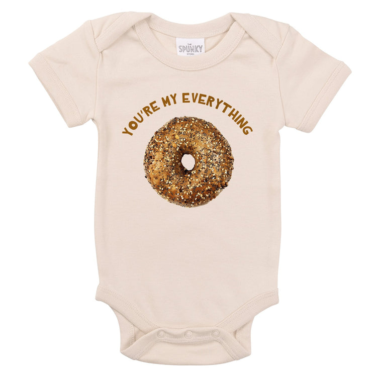 my everything bagel funny valentines day organic baby onesie toddler unisex graphic tee shirt jewish newborn naming gift