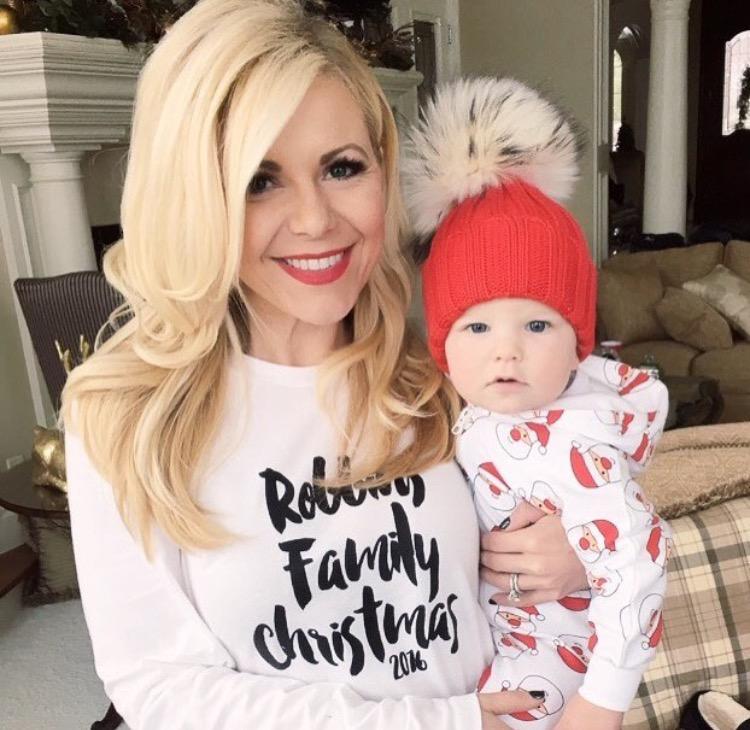matching personalized custom family name and year christmas holiday tee shirts for baby kid and adults