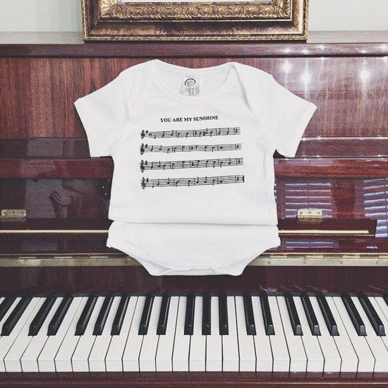 you are my sunshine song sheet music organic cotton baby onesie shower gift