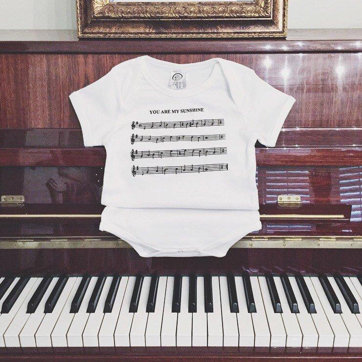 you are my sunshine song sheet music organic cotton baby onesie shower gift