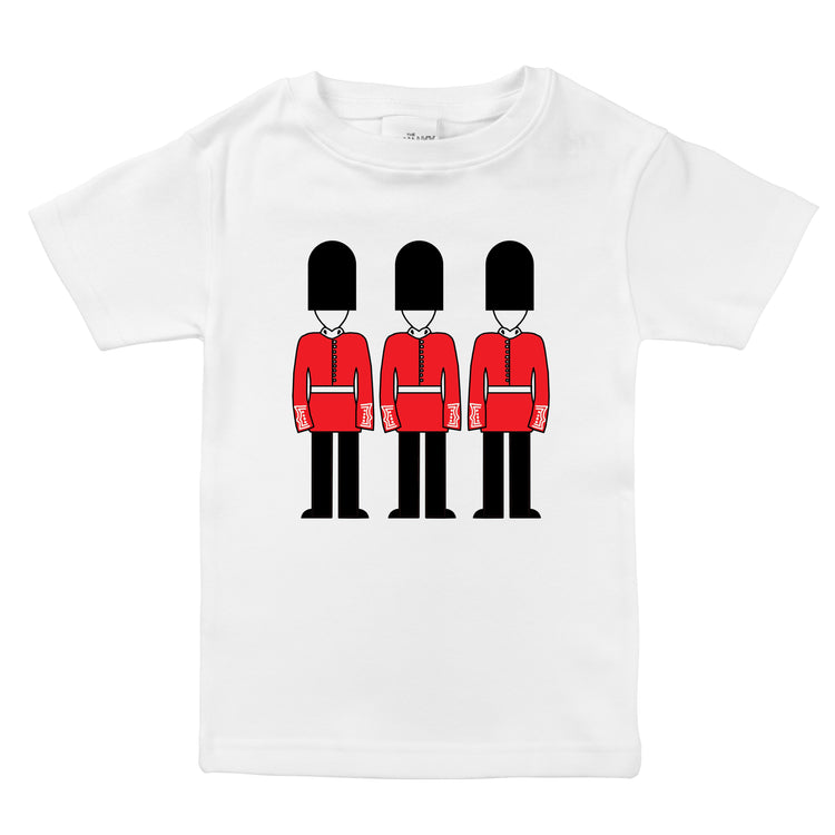 queens guard british soldiers organic cotton baby onesie toddler shirt