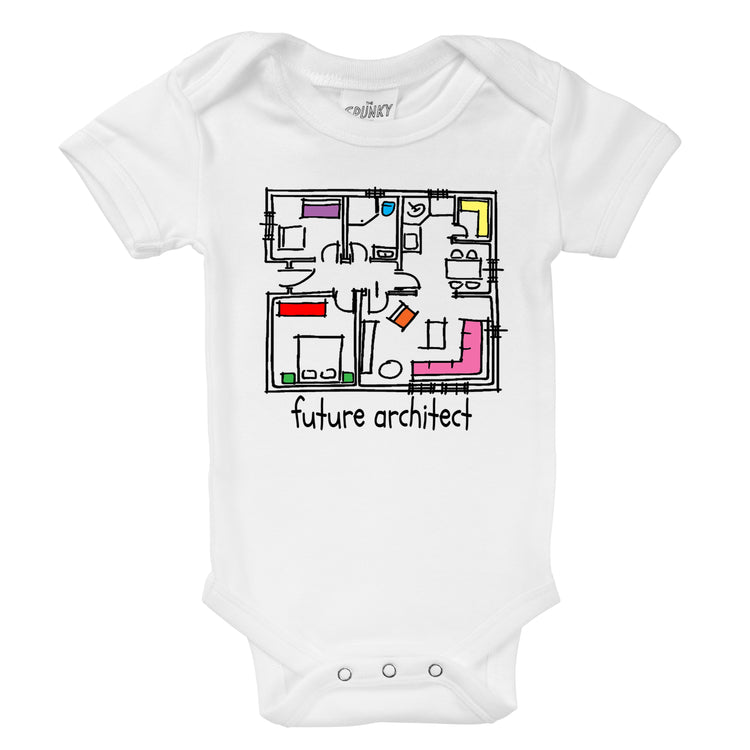 future architect organic cotton baby onesie toddler shirt