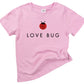 love bug ladybug organic cotton baby girl onesie toddler graphic tee shirt