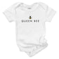 queen bee boss baby girl toddler graphic onesie tee shirt for the little diva and sassy babe