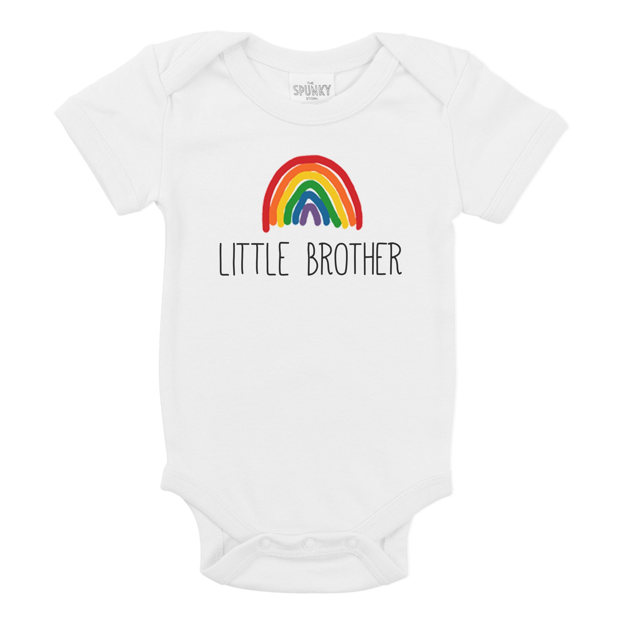 The Spunky Stork - Rainbows Organic Cotton Baby Toddler Siblings Shirt