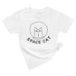 outer space cat astronaut funny organic cotton baby onesie toddler graphic tee shirt